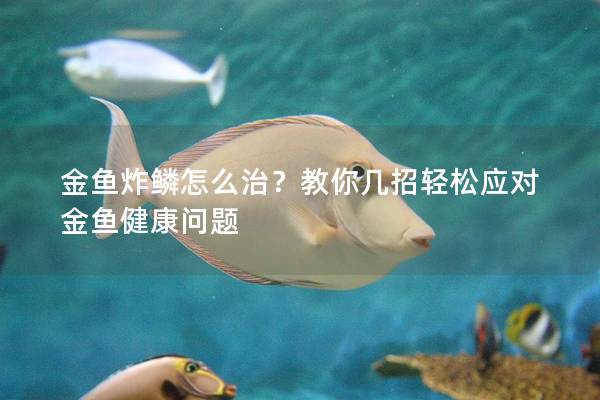 金鱼炸鳞怎么治？教你几招轻松应对金鱼健康问题