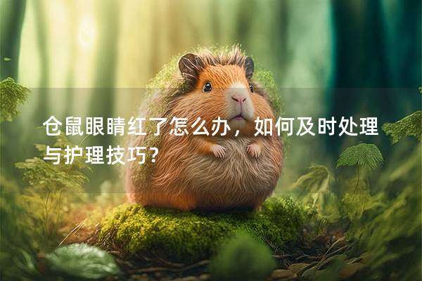 仓鼠眼睛红了怎么办，如何及时处理与护理技巧？