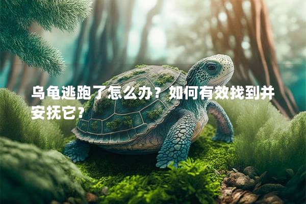 乌龟逃跑了怎么办？如何有效找到并安抚它？