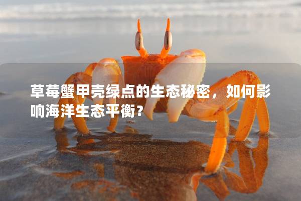 草莓蟹甲壳绿点的生态秘密，如何影响海洋生态平衡？