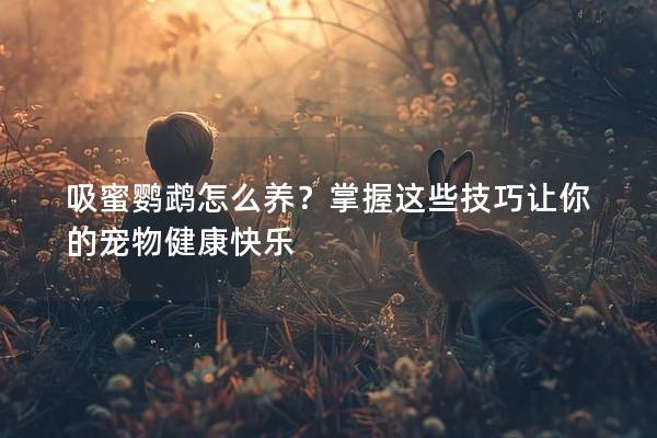 吸蜜鹦鹉怎么养？掌握这些技巧让你的宠物健康快乐