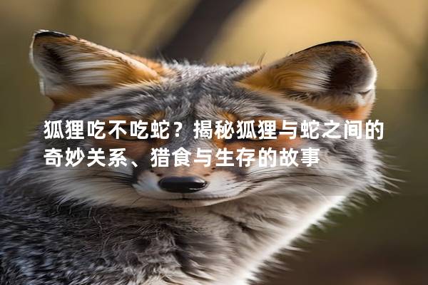 狐狸吃不吃蛇？揭秘狐狸与蛇之间的奇妙关系、猎食与生存的故事