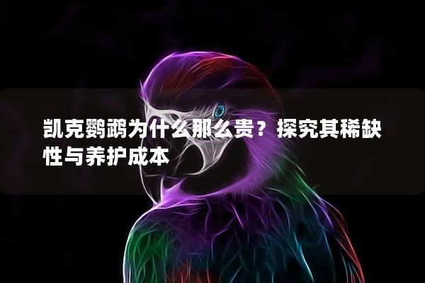 凯克鹦鹉为什么那么贵？探究其稀缺性与养护成本